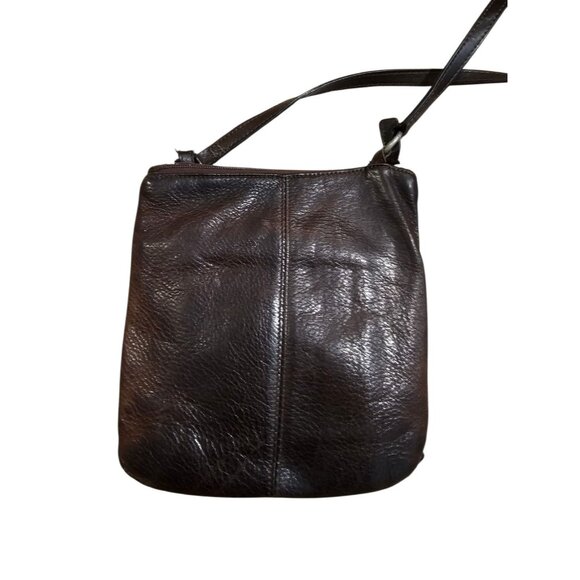 Fossil Brown Leather Crossbody Bag Wallet Purse Organizer Vintage Style - Picture 3 of 8